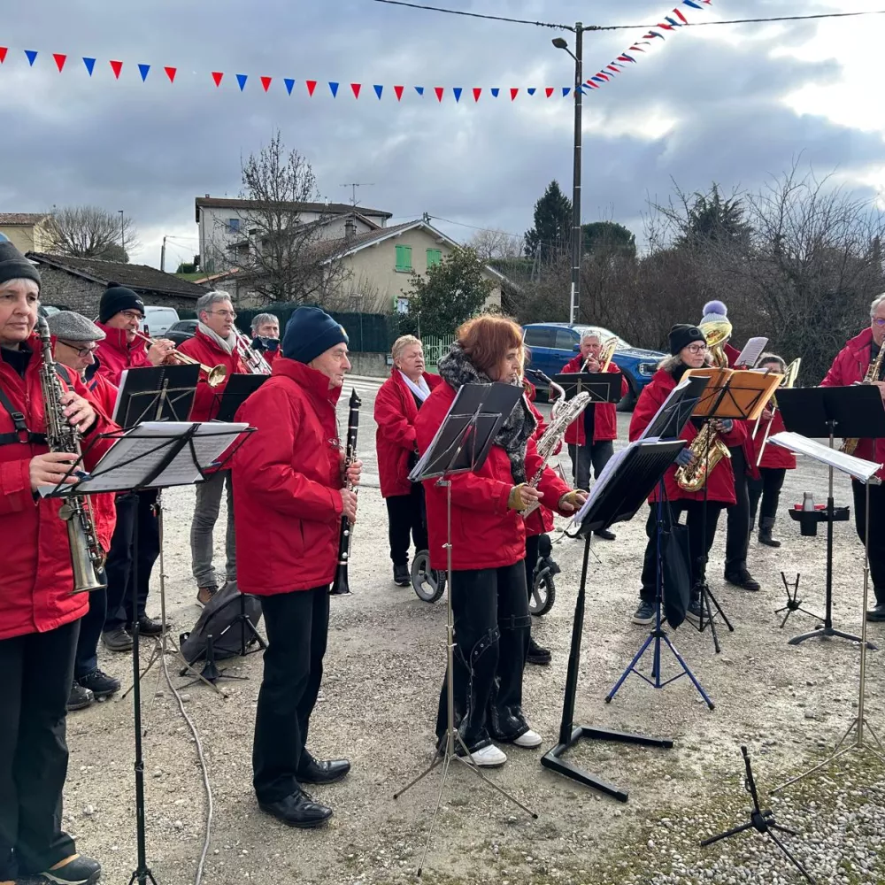 Les musiciens au froid