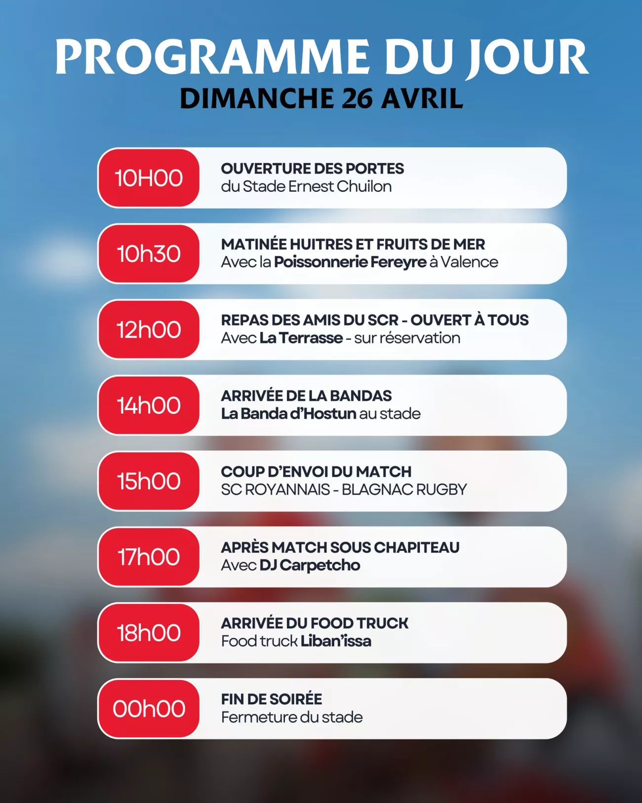 Programme Saint Jean Blagnac