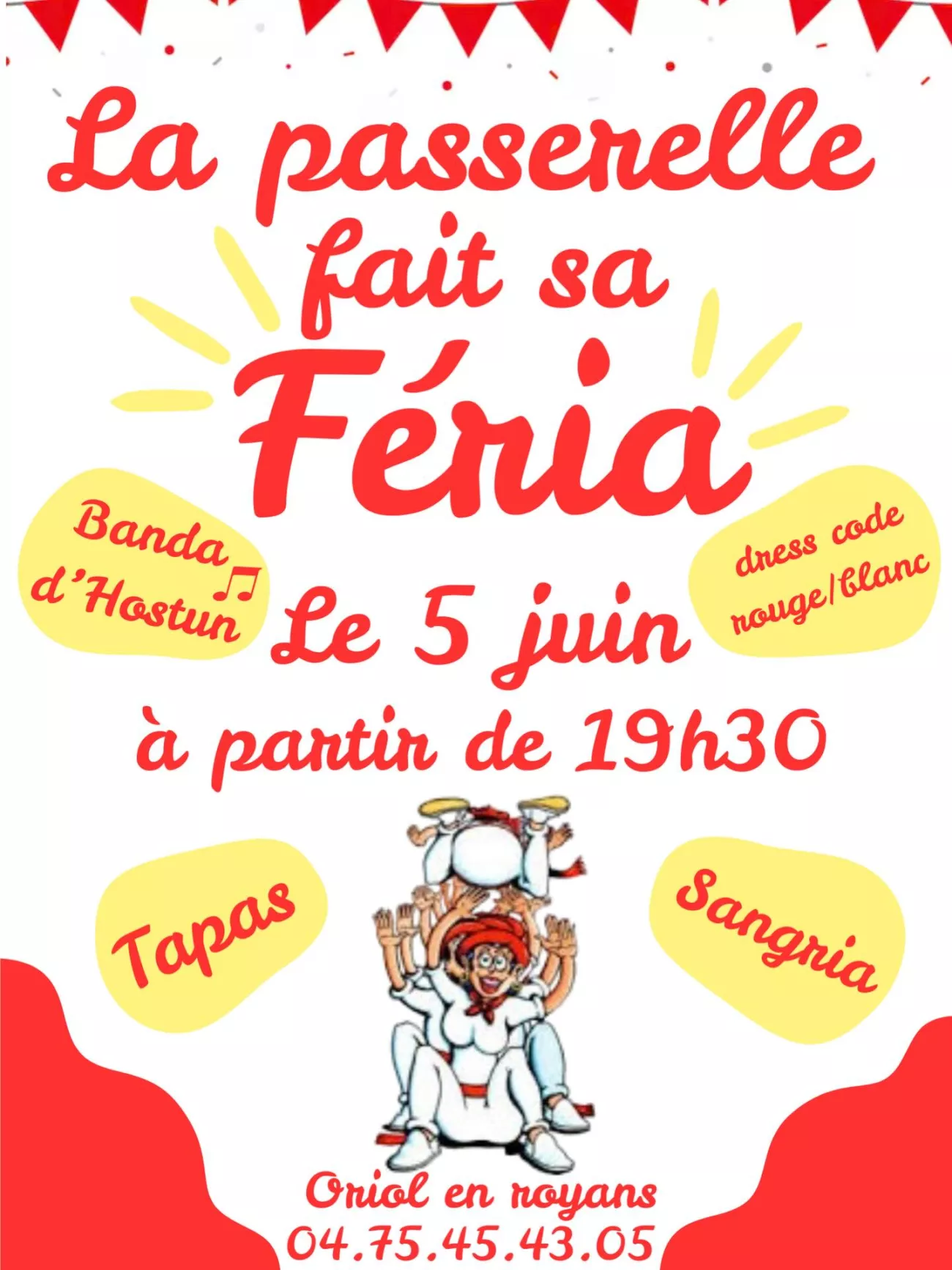 La passerelle fait sa féria